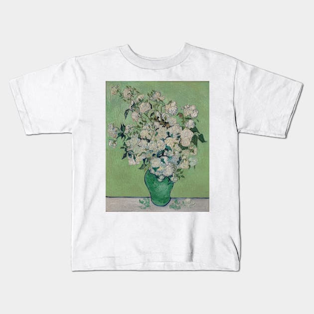 Roses Kids T-Shirt by VincentvanGogh